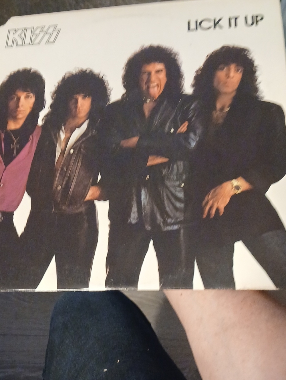 Kiss Vinyl Album Lick It Up 1983 Mercury Records Album Cover Has Some Damage